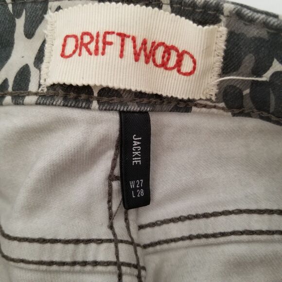 Driftwood Jeans Jackie‎ Cheetah Animal Print Skinny Raw Hem Womens Size 27 - Picture 5 of 10